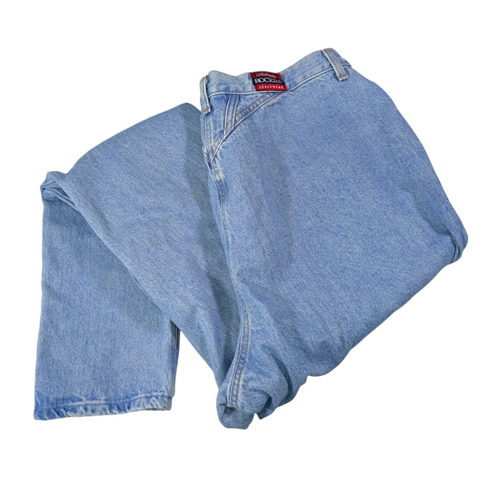 Rockies 20W 36 Light Blue Jeans Western Yoke High Rise Vintage 90s Mom Pants